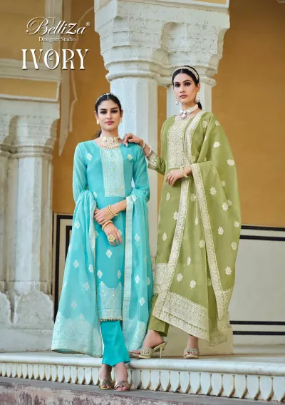 Ivory By Belliza Designer Fancy Cotton Summer Wear Salwar Kameez Collection